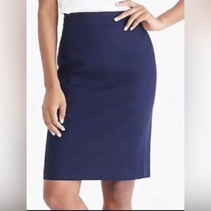 J. Crew Navy Blue Pencil Skirt